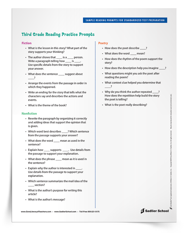3 Try-Using Tricks for Essential Learners (Consists of picture about 3rd Grade Reading Assessment Test Printable titled 3 Verify-Getting Options for Basic College students (Consists of